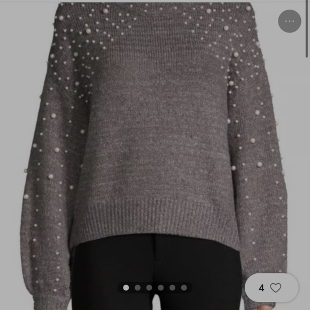 Pearl embellished sweater